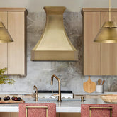 Fobest Modern Brass Range Hood with Flared Shape FSS-380-Stainless Steel Range Hood-Fobest