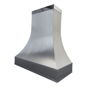 Fobest Modern Stainless Steel Range Hood with Mirror Straps FSS-437-Stainless Steel Range Hood-Fobest
