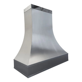 Fobest Modern Stainless Steel Range Hood with Mirror Straps FSS-437-Stainless Steel Range Hood-Fobest