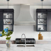 Fobest Modern Stainless Steel Range Hood with Mirror Straps FSS-437-Stainless Steel Range Hood-Fobest
