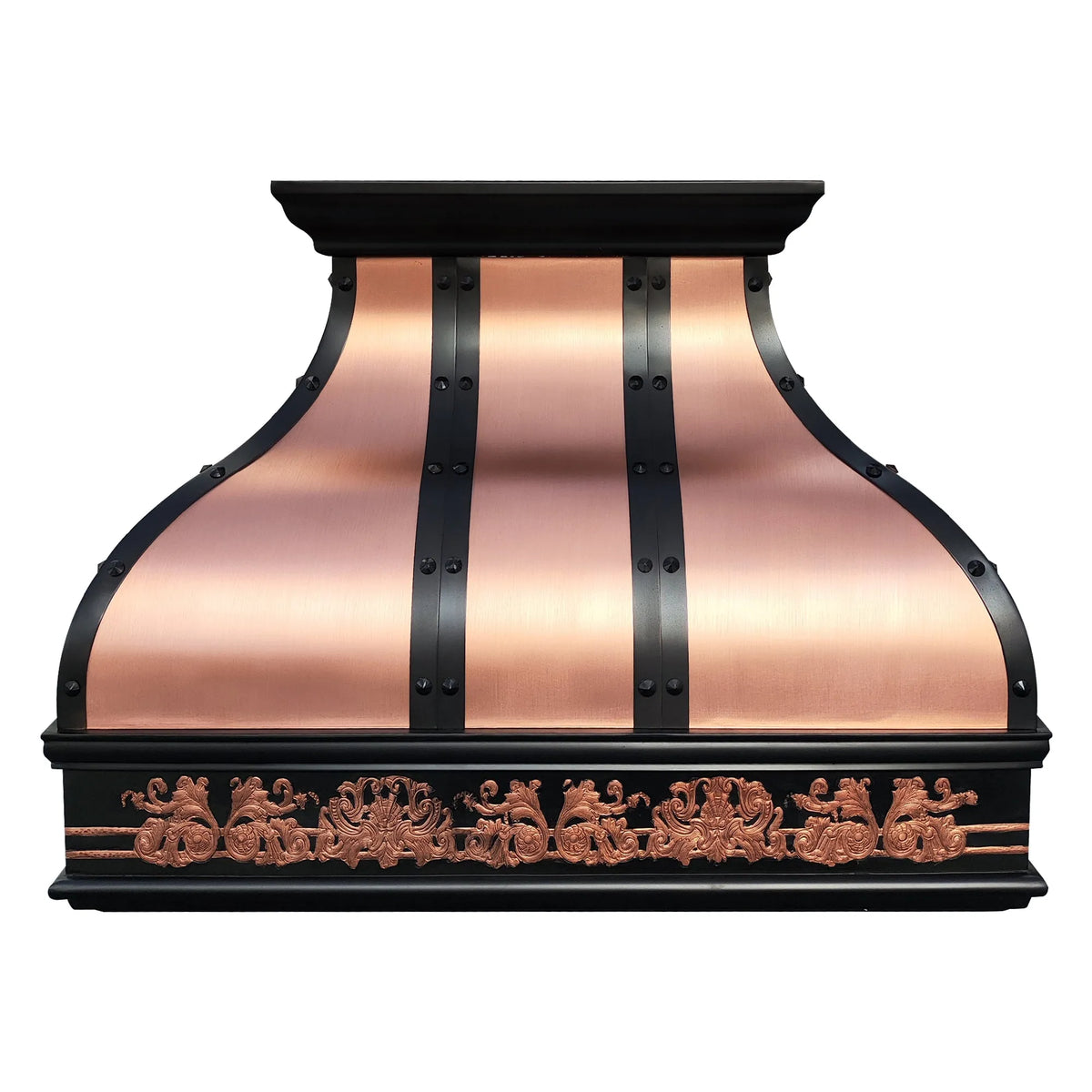 Fobest Natural Copper Custom Kitchen Range Hood with Apron FCP-301