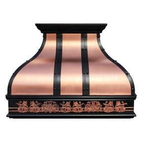 Fobest Natural Copper Custom Kitchen Range Hood with Apron FCP-301