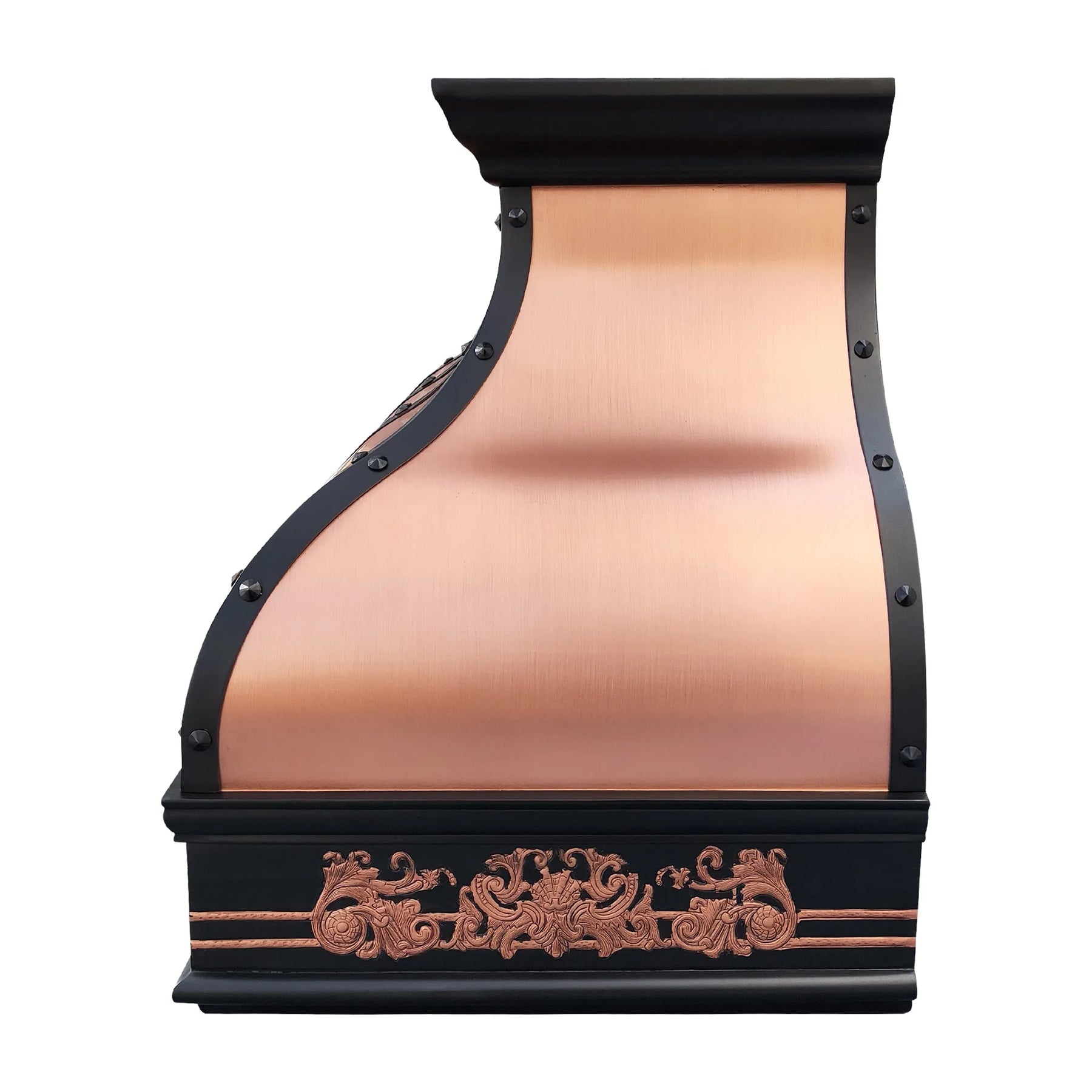 Fobest Natural Copper Custom Kitchen Range Hood with Apron FCP-301