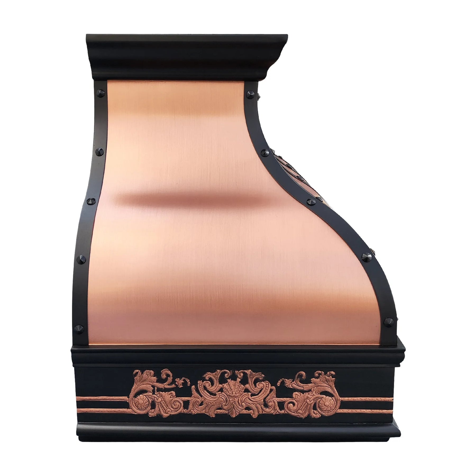 Fobest Natural Copper Custom Kitchen Range Hood with Apron FCP-301