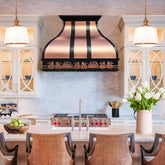Fobest Natural Copper Custom Kitchen Range Hood with Apron FCP-301