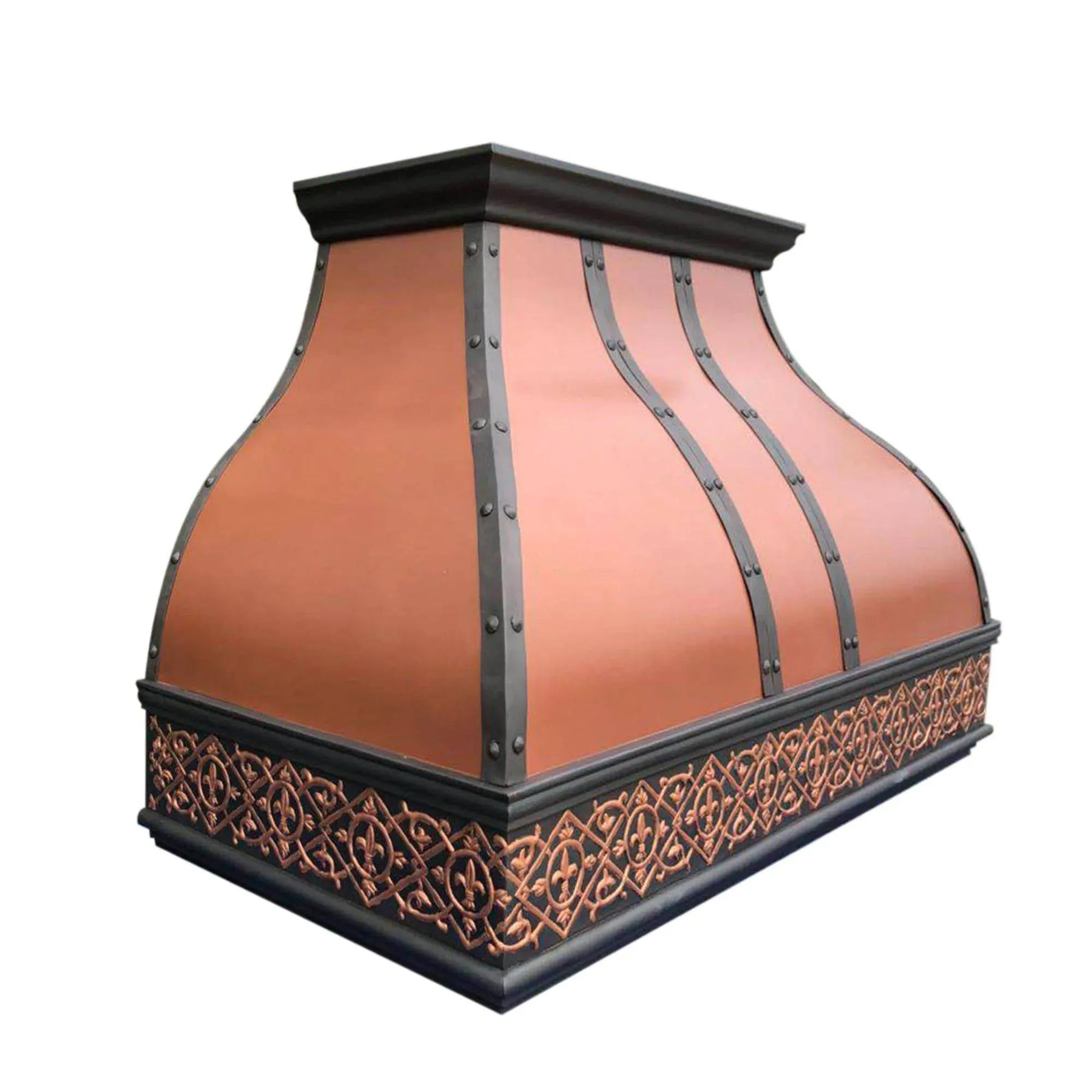 Fobest Natural Copper Kithcen Hood with Black Frame FCP-2-Copper Range Hood-Fobest