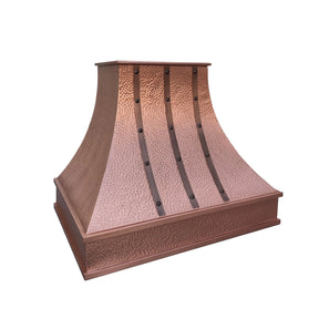 Fobest Natural Copper Range Hood with Hammered Texture FCP-223-Copper Range Hood-Fobest