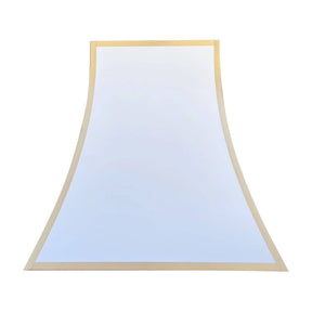 Fobest Pyramid White Range Hood with Brass Trim FSS-92-Stainless Steel Range Hood-Fobest