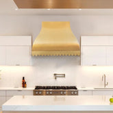 Fobest Scalloped Custom Brass Vent Hood FSS-232-Stainless Steel Range Hood-Fobest