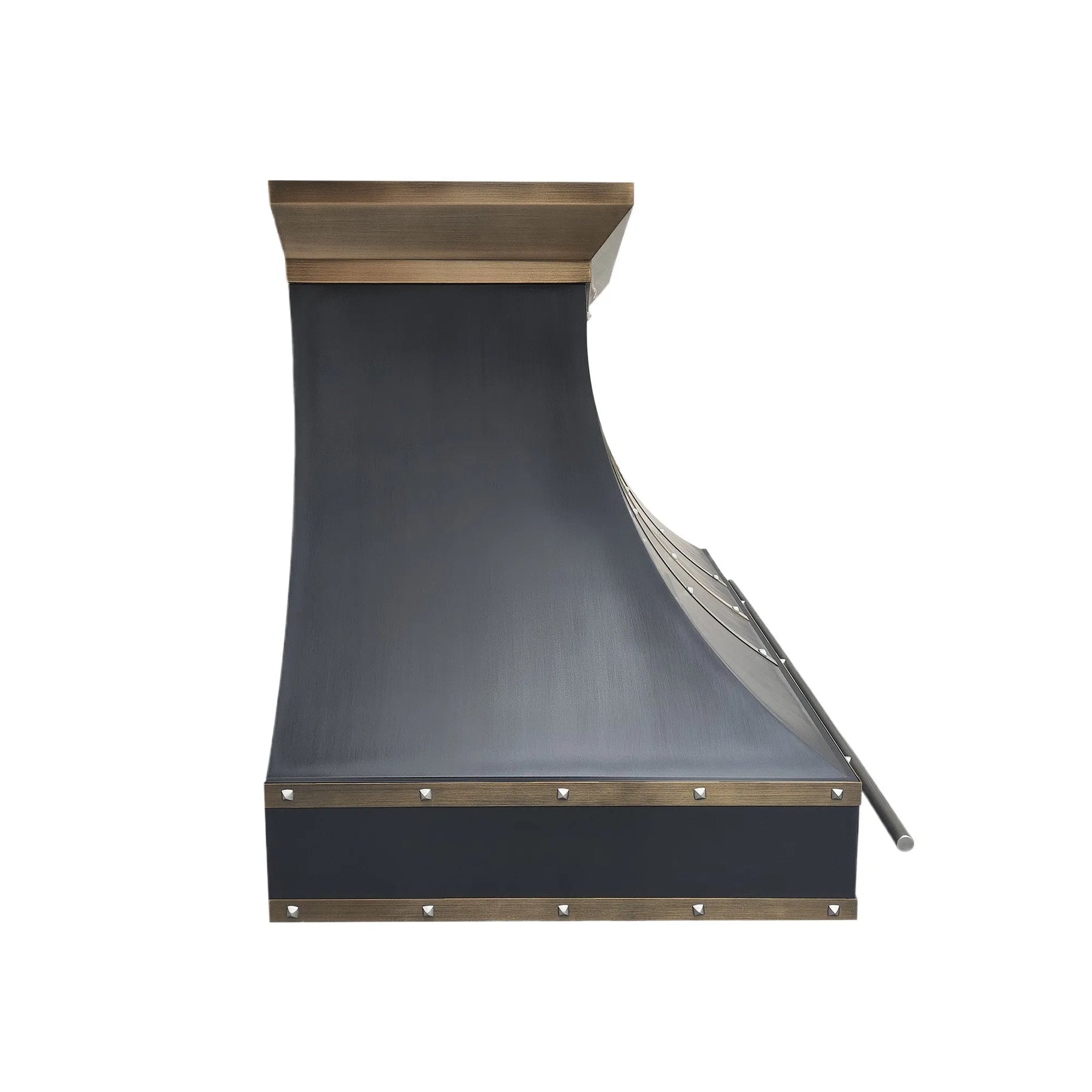 Fobest Stainless Range Hood with Aged Brass Band FSS-352-Stainless Steel Range Hood-Fobest