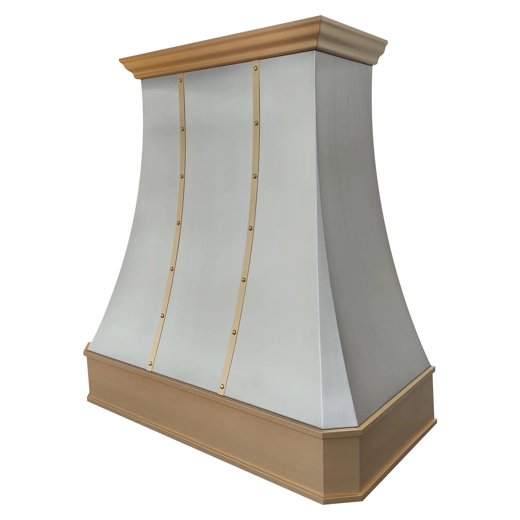 Fobest Stainless Range Hood with Brass Bands FSS-431-Stainless Steel Range Hood-Fobest