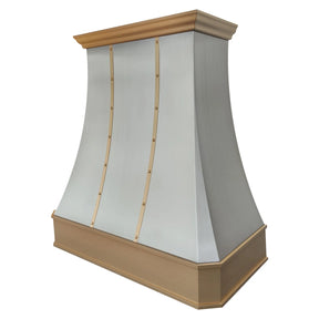 Fobest Stainless Range Hood with Brass Bands FSS-431-Stainless Steel Range Hood-Fobest