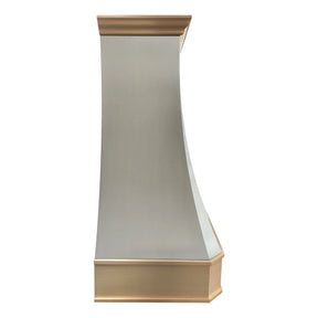Fobest Stainless Range Hood with Brass Bands FSS-431-Stainless Steel Range Hood-Fobest