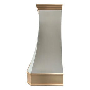 Fobest Stainless Range Hood with Brass Bands FSS-431-Stainless Steel Range Hood-Fobest
