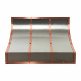 Fobest Stainless Steel Curved Range Hood with Copper Trims FSS-205-Stainless Steel Range Hood-Fobest