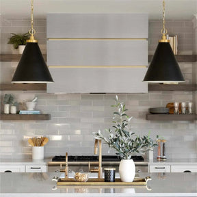 Fobest Stainless Steel Custom Box Range Hood with Brass Base FSS-211-Stainless Steel Range Hood-Fobest