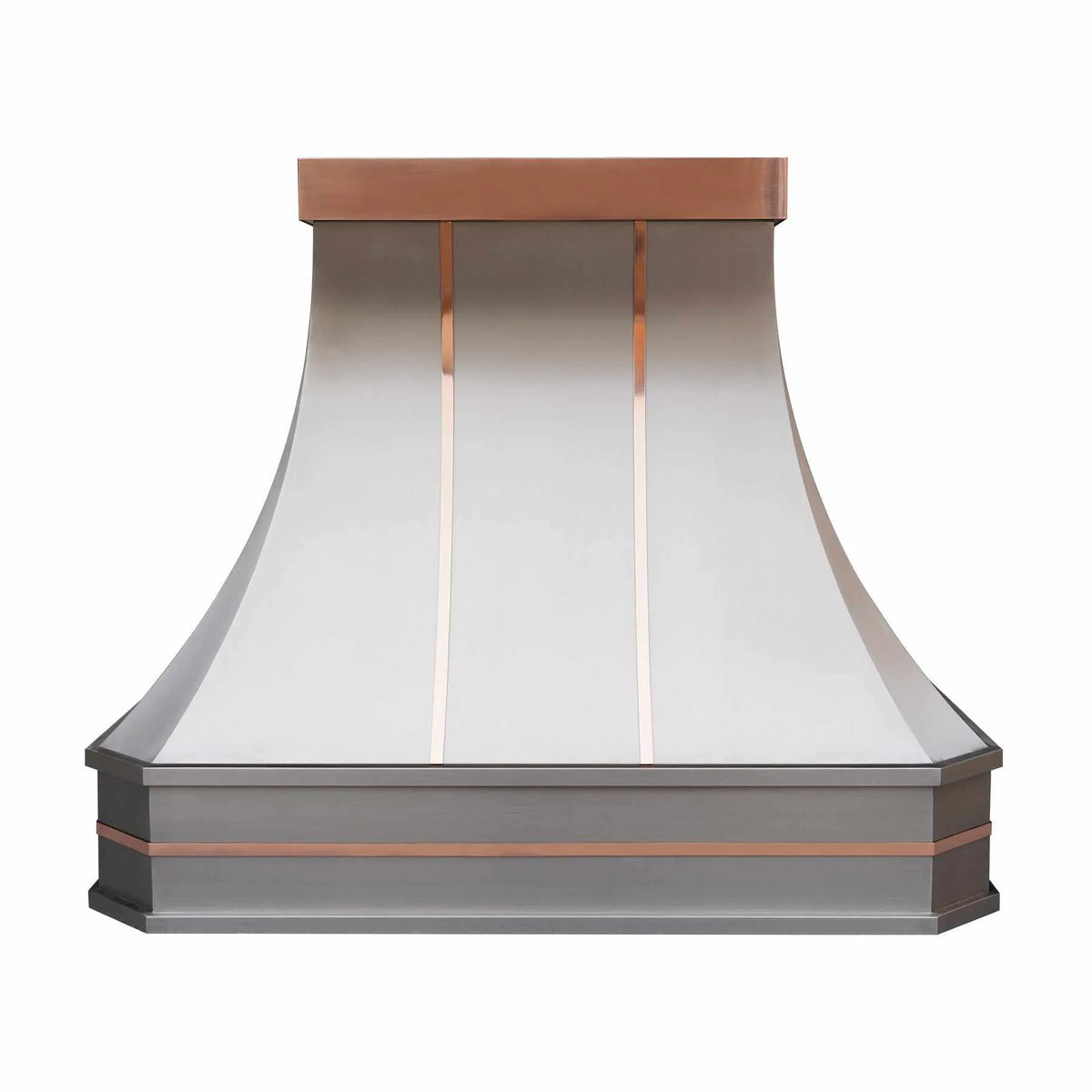 Fobest Stainless Steel Custom Hood with Rose Gold Accent FSS-235-Stainless Steel Range Hood-Fobest