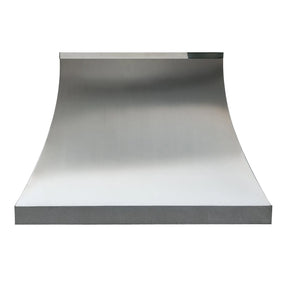 Fobest Stainless Steel Custom Hood with Top and Bottom Mirror Straps FSS-332-Stainless Steel Range Hood-Fobest