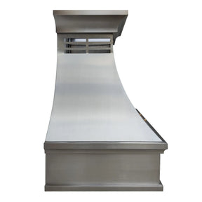 Fobest Stainless Steel Custom Kitchen Hood with Bottom Arched Design FSS-221-Stainless Steel Range Hood-Fobest