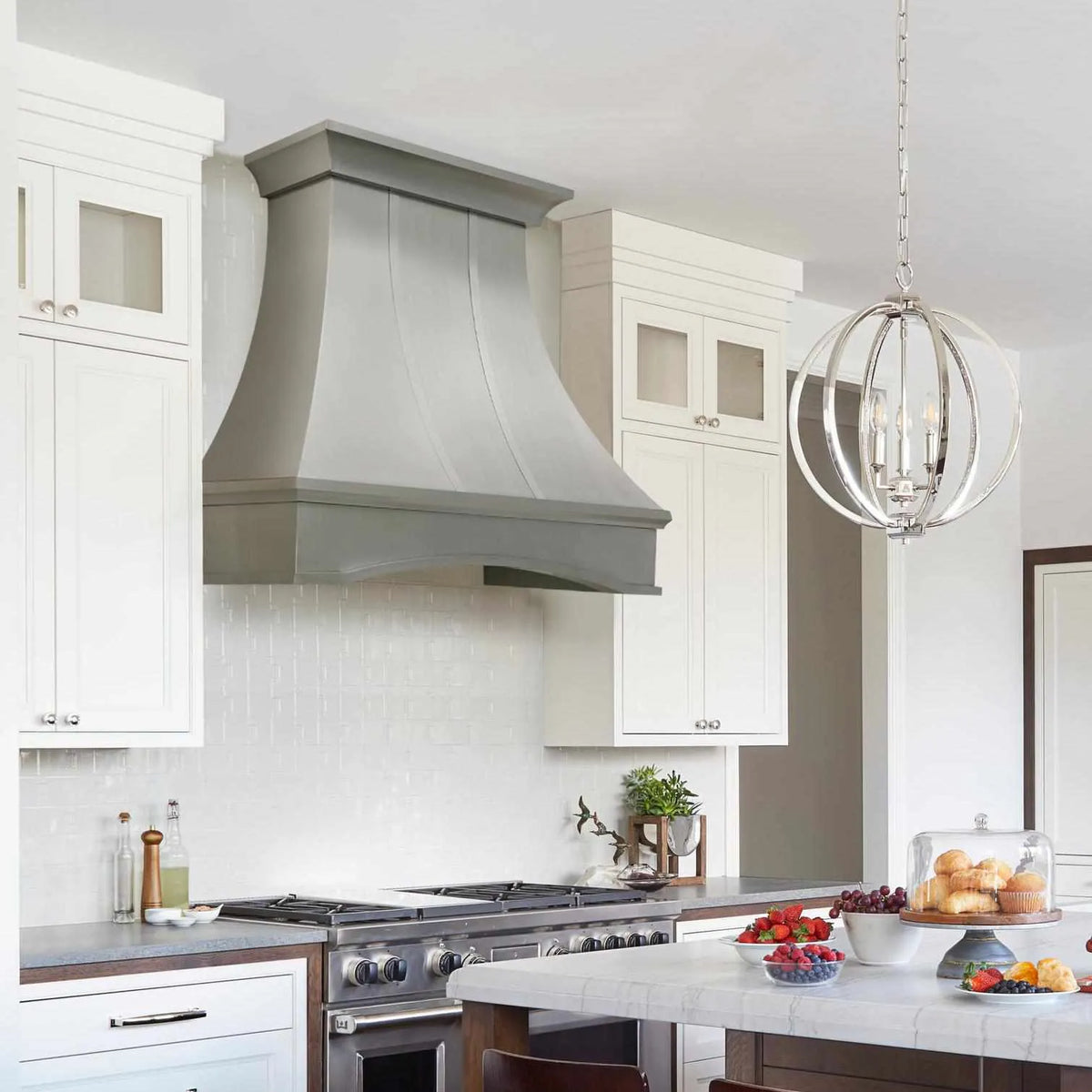 Fobest Stainless Steel Custom Kitchen Hood with Bottom Arched Design FSS-221-Stainless Steel Range Hood-Fobest