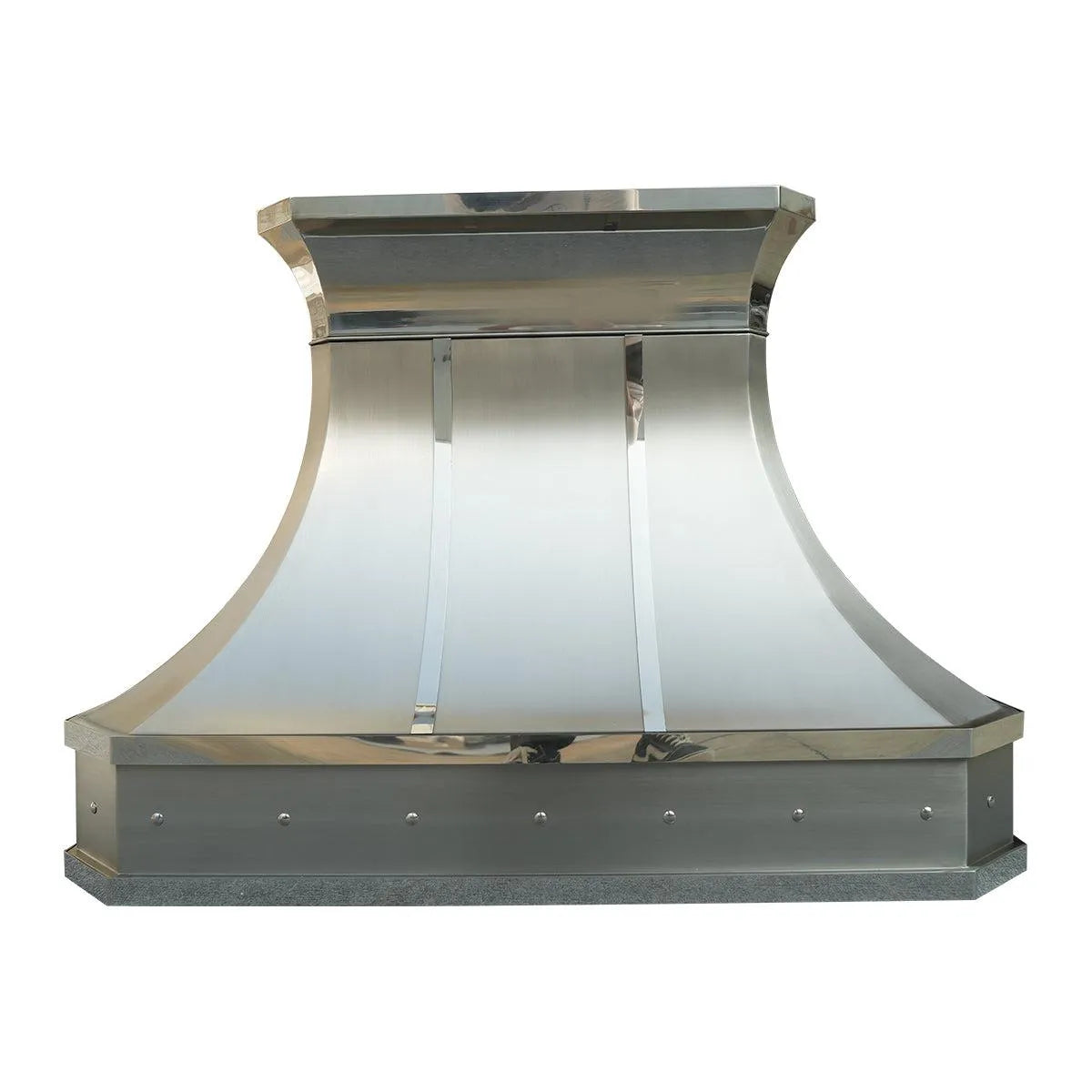 Fobest Stainless Steel Custom Kitchen Hood with Polished Crown FSS-138-Stainless Steel Range Hood-Fobest