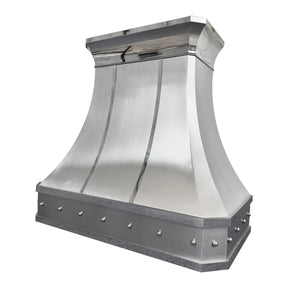 Fobest Stainless Steel Custom Kitchen Hood with Polished Crown FSS-138-Stainless Steel Range Hood-Fobest