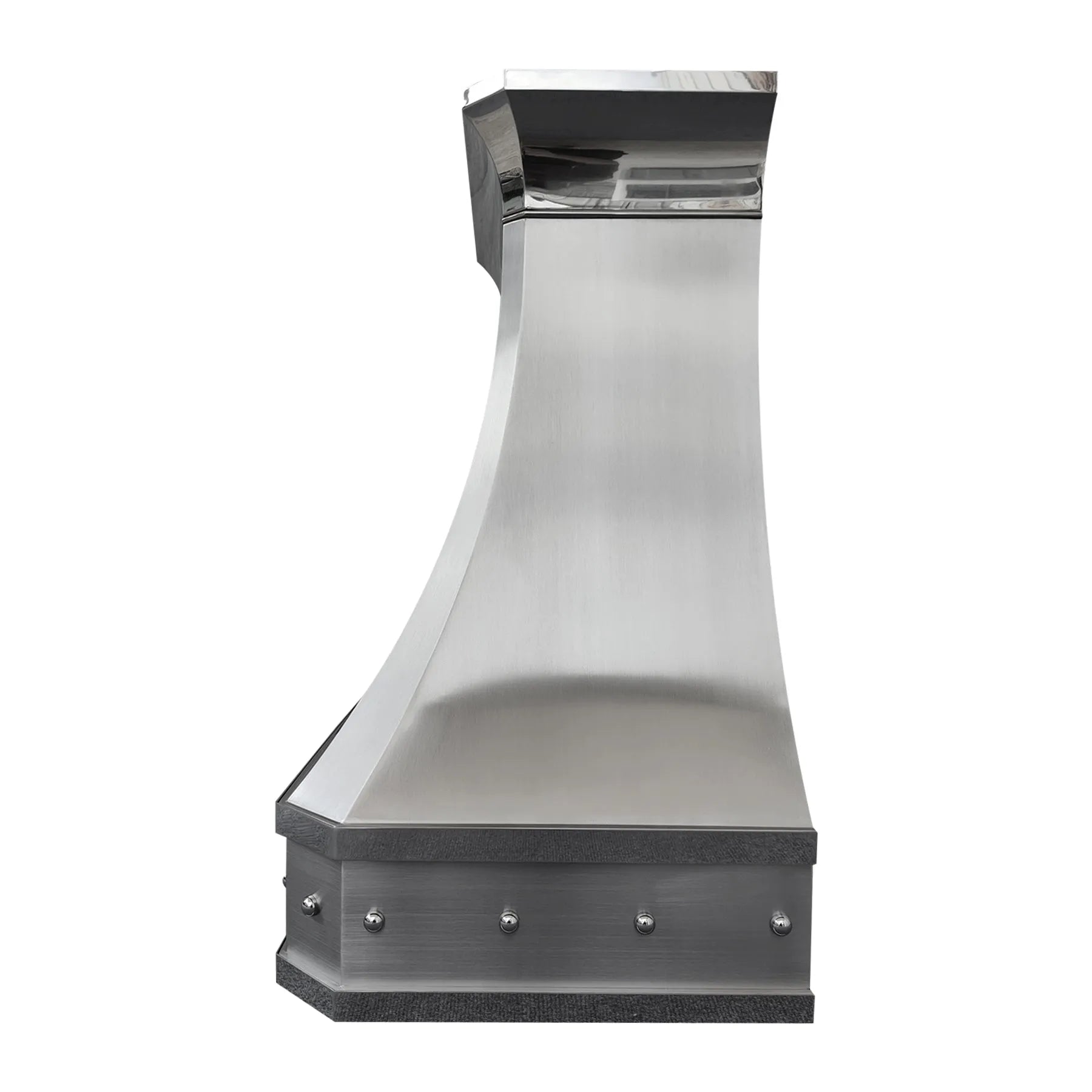 Fobest Stainless Steel Custom Kitchen Hood with Polished Crown FSS-138-Stainless Steel Range Hood-Fobest