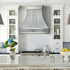 Fobest Stainless Steel Custom Kitchen Hood with Polished Crown FSS-138-Stainless Steel Range Hood-Fobest