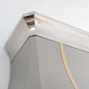 Fobest Stainless Steel Custom Kitchen Hood with Polished Crown FSS-138-Stainless Steel Range Hood-Fobest