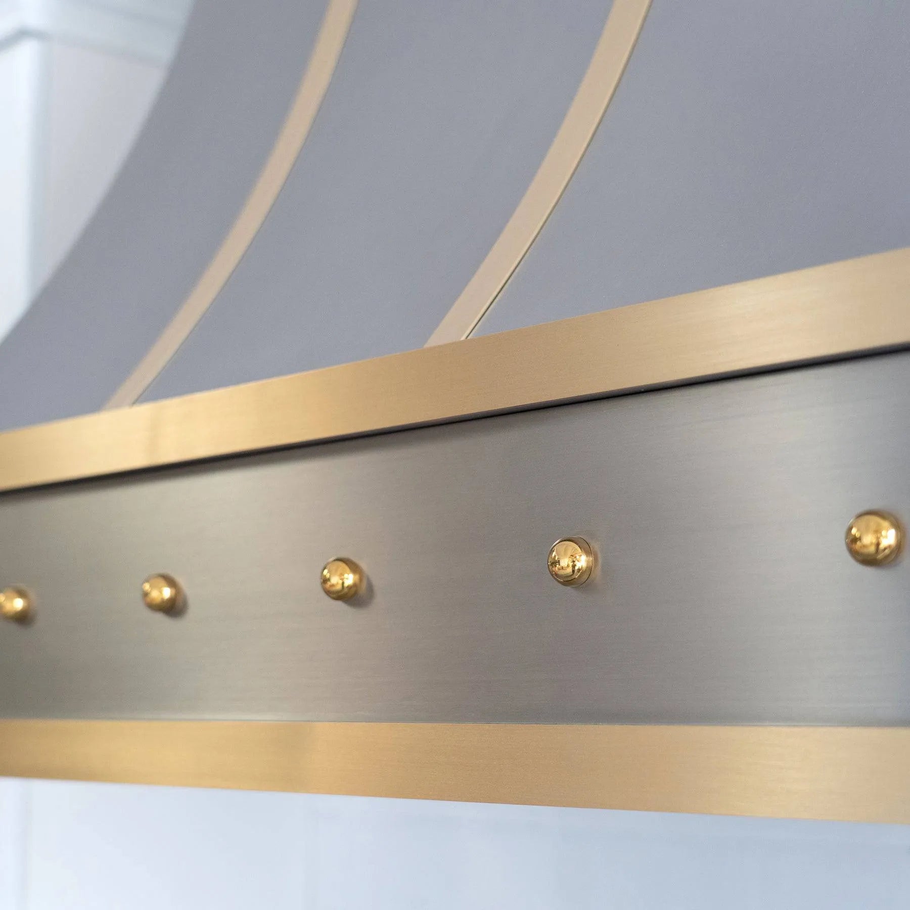 Fobest Stainless Steel Custom Kitchen Hood with Polished Crown FSS-138-Stainless Steel Range Hood-Fobest
