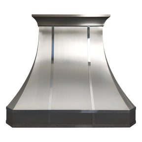 Fobest Stainless Steel Custom Kitchen Range Hoods with Polished Straps FSS-460