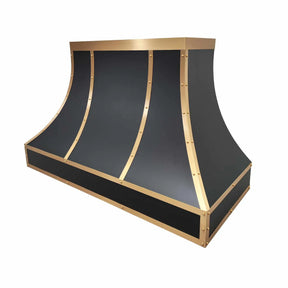 Fobest Stainless Steel Custom Range Hood with Brass Trims FSS-78-Stainless Steel Range Hood-Fobest