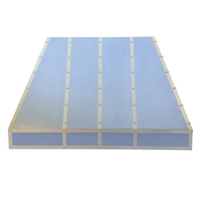 Fobest Stainless Steel Custom Range Hood with Three Straps FSS-25-Stainless Steel Range Hood-Fobest