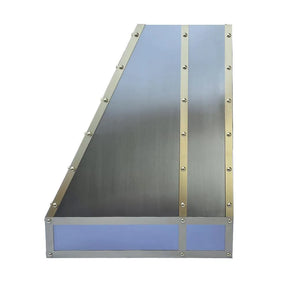 Fobest Stainless Steel Custom Range Hood with Three Straps FSS-25-Stainless Steel Range Hood-Fobest