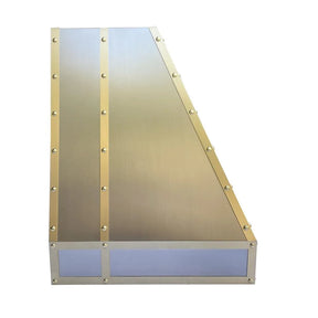 Fobest Stainless Steel Custom Range Hood with Three Straps FSS-25-Stainless Steel Range Hood-Fobest