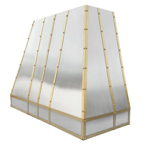 Fobest Stainless Steel Custom Range Hood with Three Straps FSS-25-Stainless Steel Range Hood-Fobest