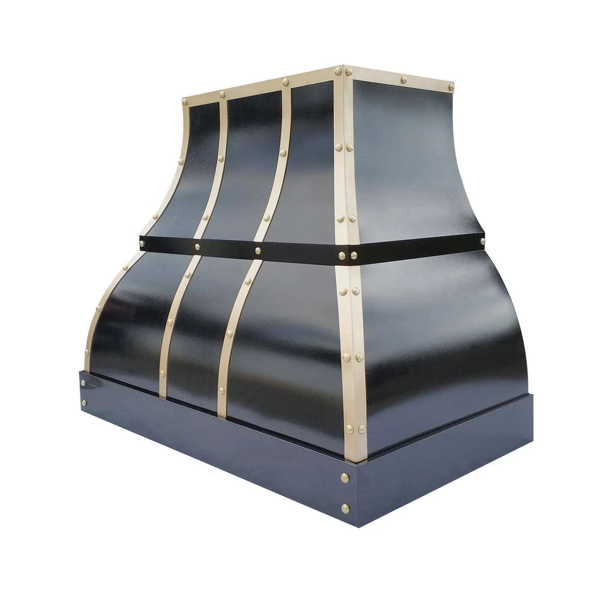 Fobest Stainless Steel Custom Vent Hood with Brass Accent FSS-107-Stainless Steel Range Hood-Fobest
