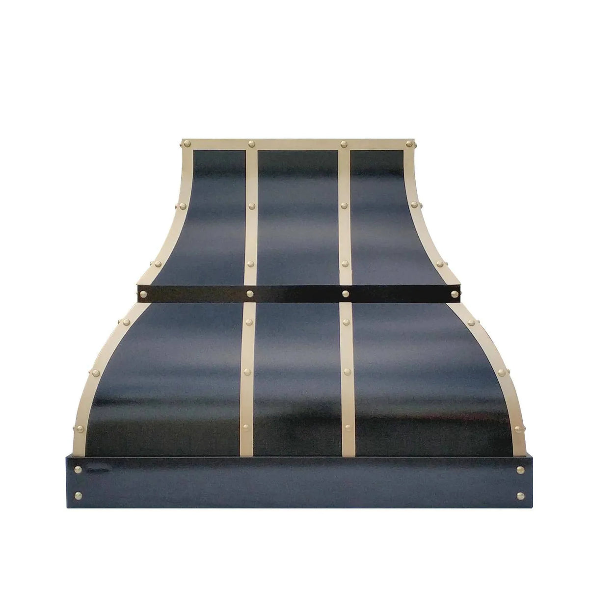 Fobest Stainless Steel Custom Vent Hood with Brass Accent FSS-107-Stainless Steel Range Hood-Fobest