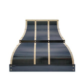 Fobest Stainless Steel Custom Vent Hood with Brass Accent FSS-107-Stainless Steel Range Hood-Fobest