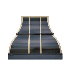 Fobest Stainless Steel Custom Vent Hood with Brass Accent FSS-107-Stainless Steel Range Hood-Fobest