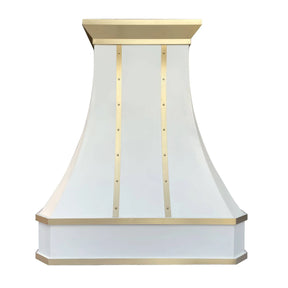 Fobest Stainless Steel Custom Vent Hood with Brass Crown FSS-60-Stainless Steel Range Hood-Fobest