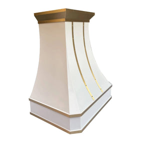 Fobest Stainless Steel Custom Vent Hood with Brass Crown FSS-60-Stainless Steel Range Hood-Fobest