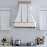 Fobest Stainless Steel Custom Vent Hood with Brass Crown FSS-60-Stainless Steel Range Hood-Fobest