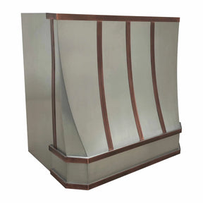 Fobest Stainless Steel Custom Vent Hood with Copper Accent FSS-237-Stainless Steel Range Hood-Fobest