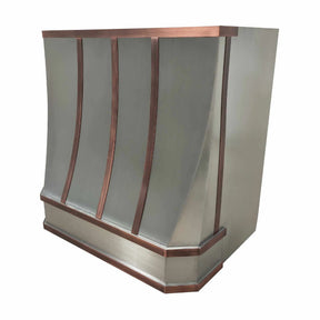 Fobest Stainless Steel Custom Vent Hood with Copper Accent FSS-237-Stainless Steel Range Hood-Fobest