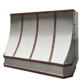 Fobest Stainless Steel Custom Vent Hood with Copper Accent FSS-237-Stainless Steel Range Hood-Fobest