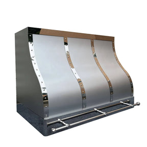 Fobest Stainless Steel Custom Vent Hood with Mirror Trims FSS-31-Stainless Steel Range Hood-Fobest