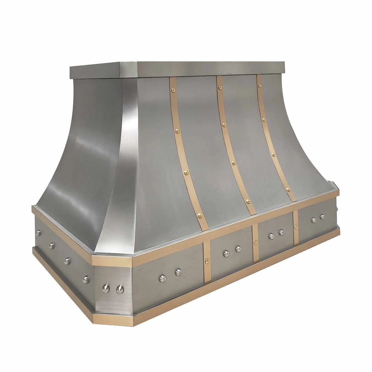 Fobest Stainless Steel Kitchen Range Hood with Big Rivets FSS-198-Stainless Steel Range Hood-Fobest