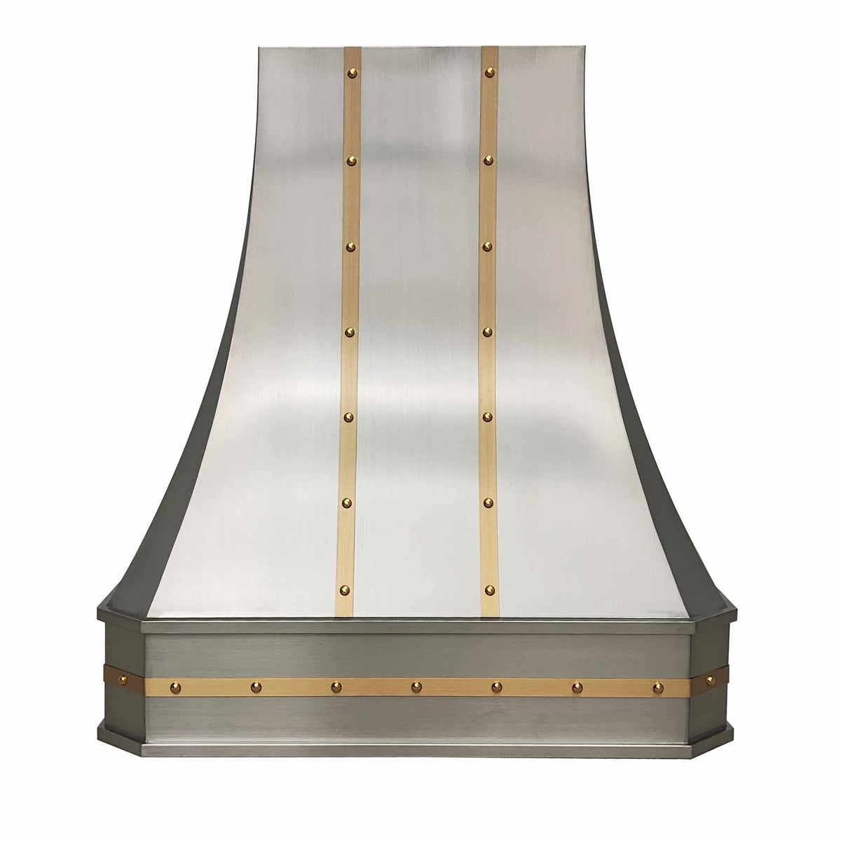 Fobest Stainless Steel Kitchen Range Hood with Brass Straps FSS-217-Stainless Steel Range Hood-Fobest