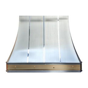 Fobest Stainless Steel Kitchen Range Hood with Decorative Brass Apron FSS-458